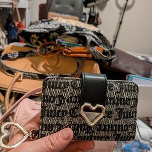 Juicy Couture Black and Gray Women's Wallet